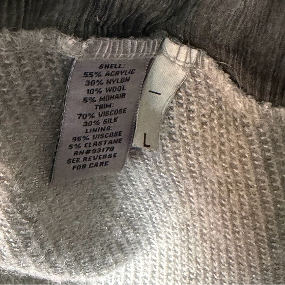 Belle France Italy Womens size Large - Layered Sweater Silk Mohair Sequins - Picture 5 of 6